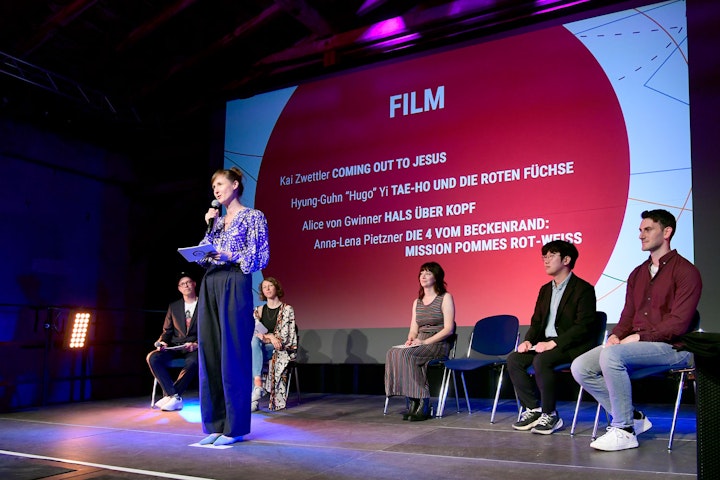 Pitch meines Langfilmstoffs beim Abschluss der Akademie für Kindermedien