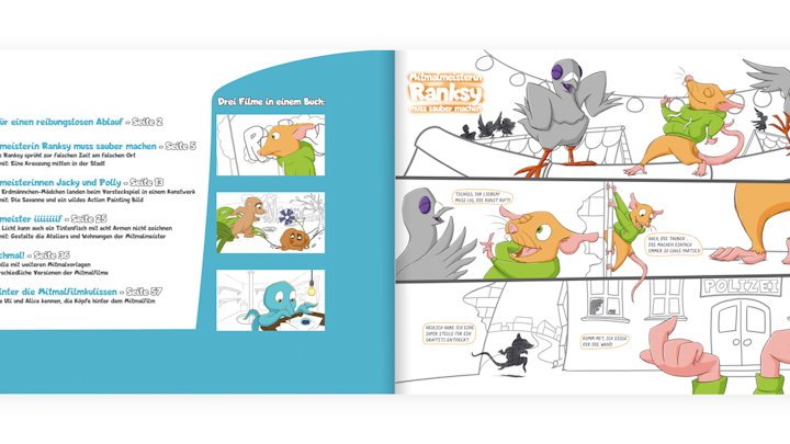 Mitmalfilm Malbücher