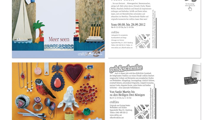 Postkartenserie für Ladengalerie craft2eu