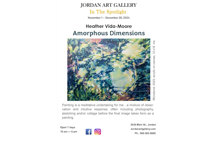 Amorphous Dimensions - In the Spotlight at Jordan Art Gallery