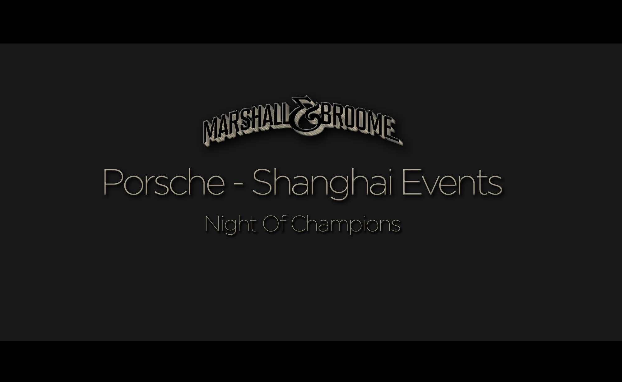 Porsche - Shanghai Events