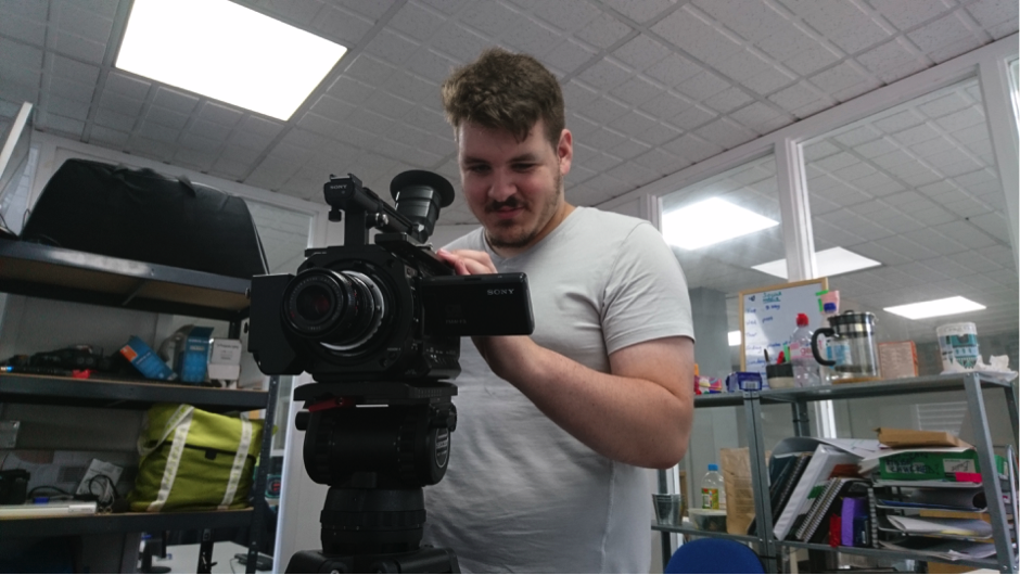 Olly in the office Olly in the office