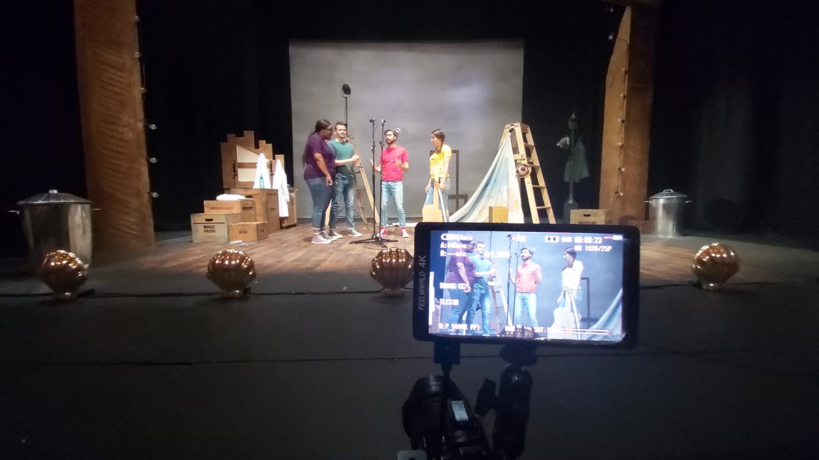film monitor actors stage