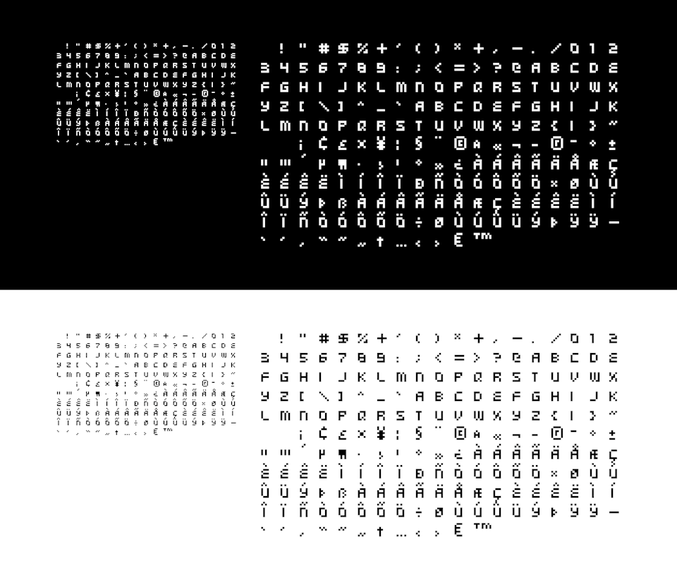 Type, Iconography and Design Language - blip_festival_2008_typeface