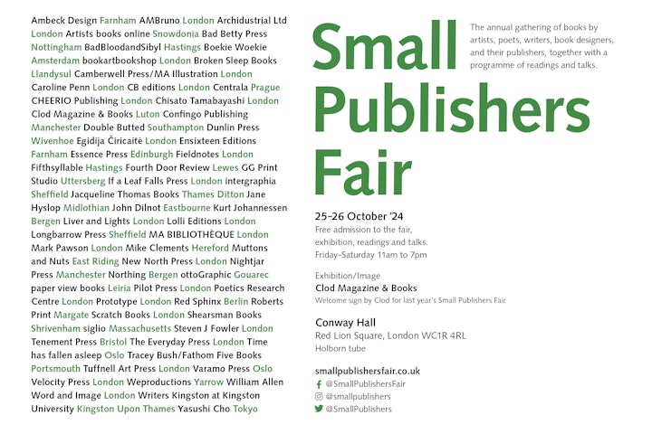 The Small Publishers' Fair 2024