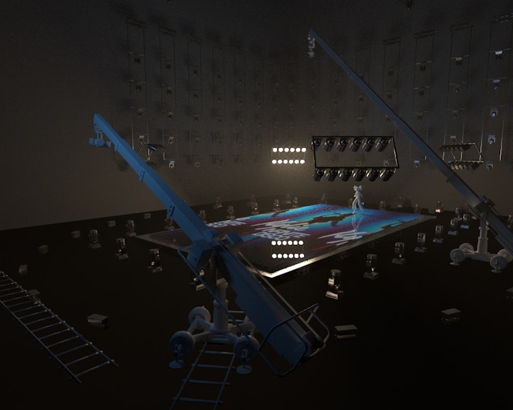 Needed to plan and use a hell of a lot of lights as well as planning for shadows and camera movements.
The big one was the 3D anamorphosis shots where we pre-rendered the 3D ground plan to a sweet spot that we could definitely get a crane. Finding that position in previz became even more important as we went fixed arm crane rather than technocrane.