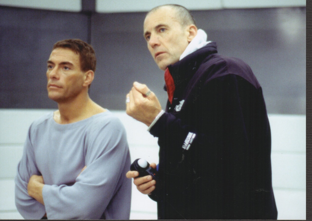 MIKE SOUTHON:JCVD  ON SET OF REPLICANT