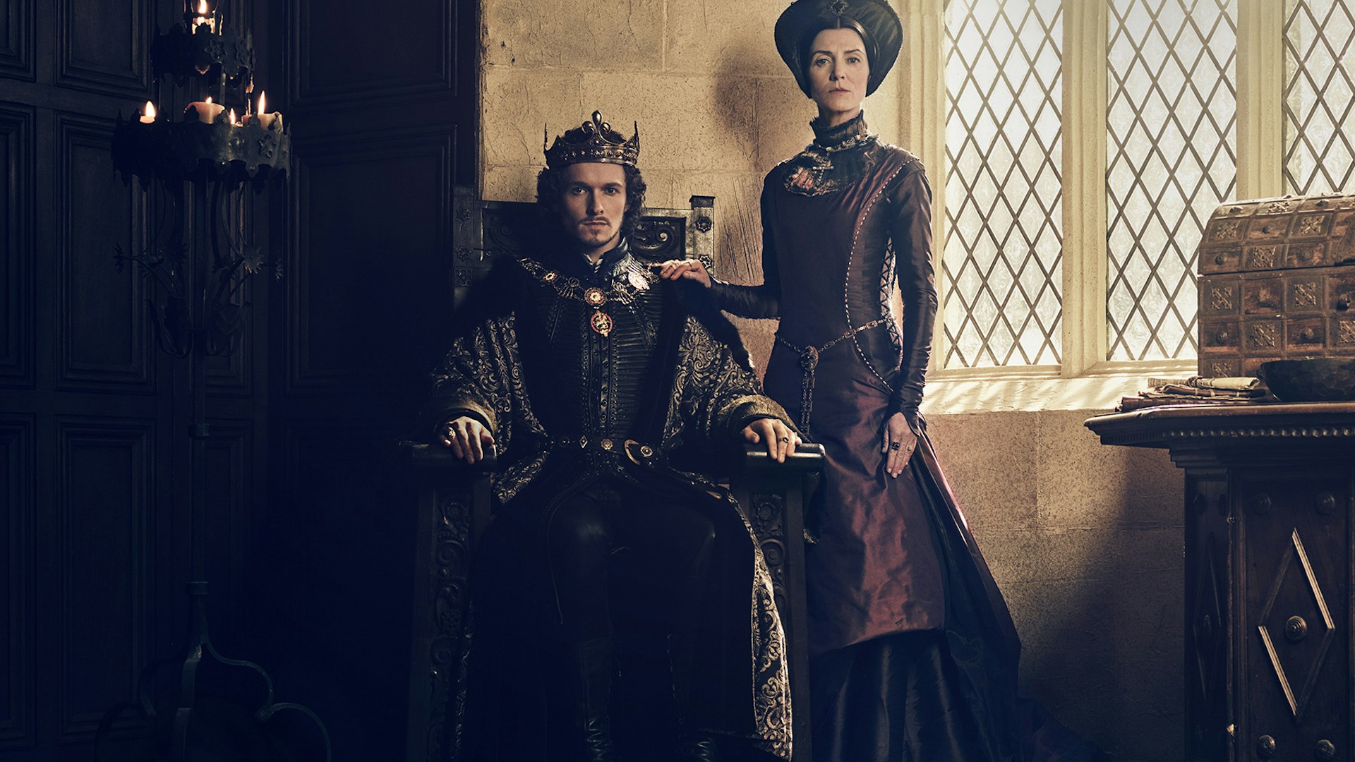 4 _ Jacob Collins-Levy (King Henry VII), Michelle Fairley (Lady Margaret Beaufort) copy