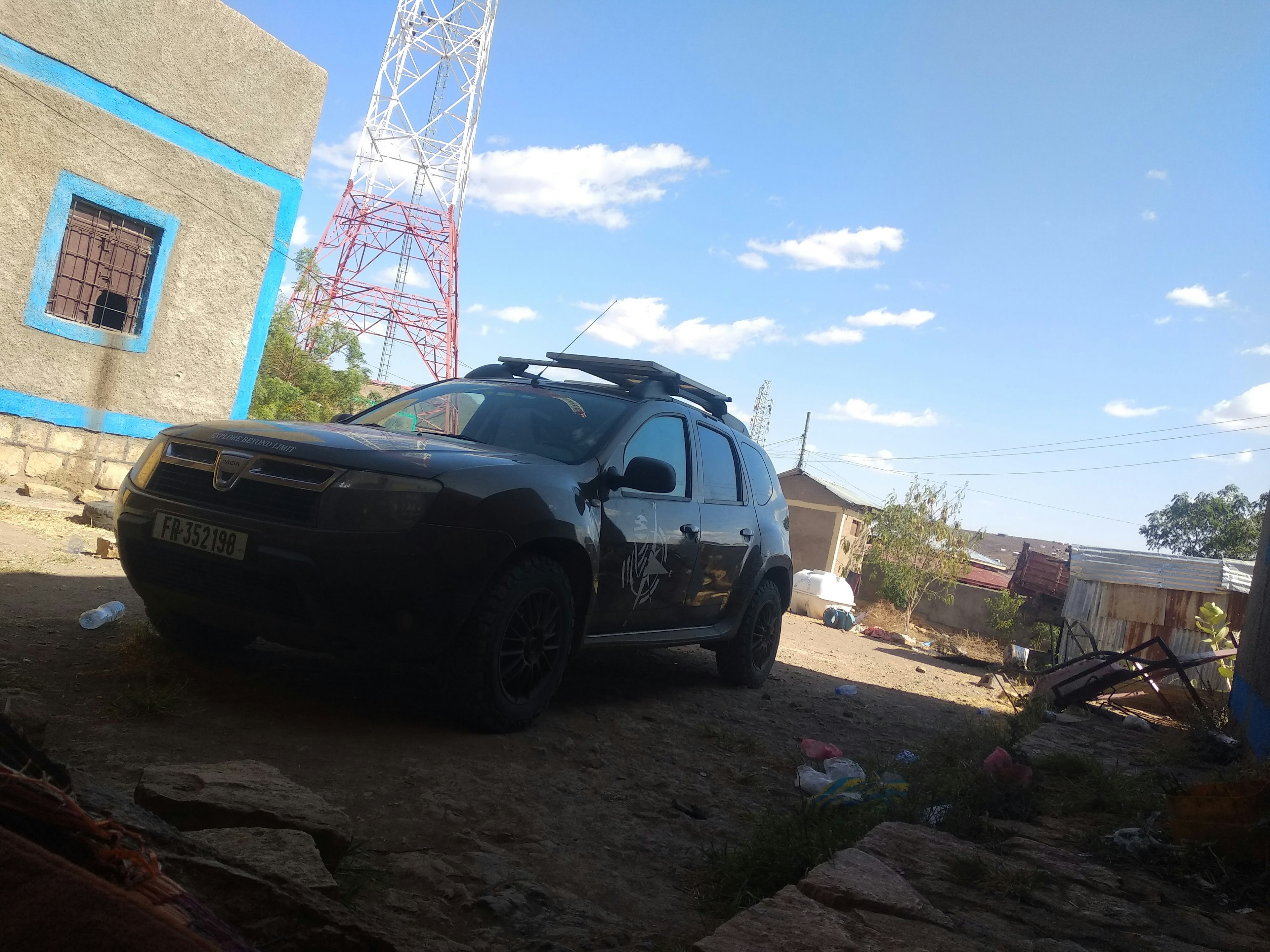 Dacia Duster at police station