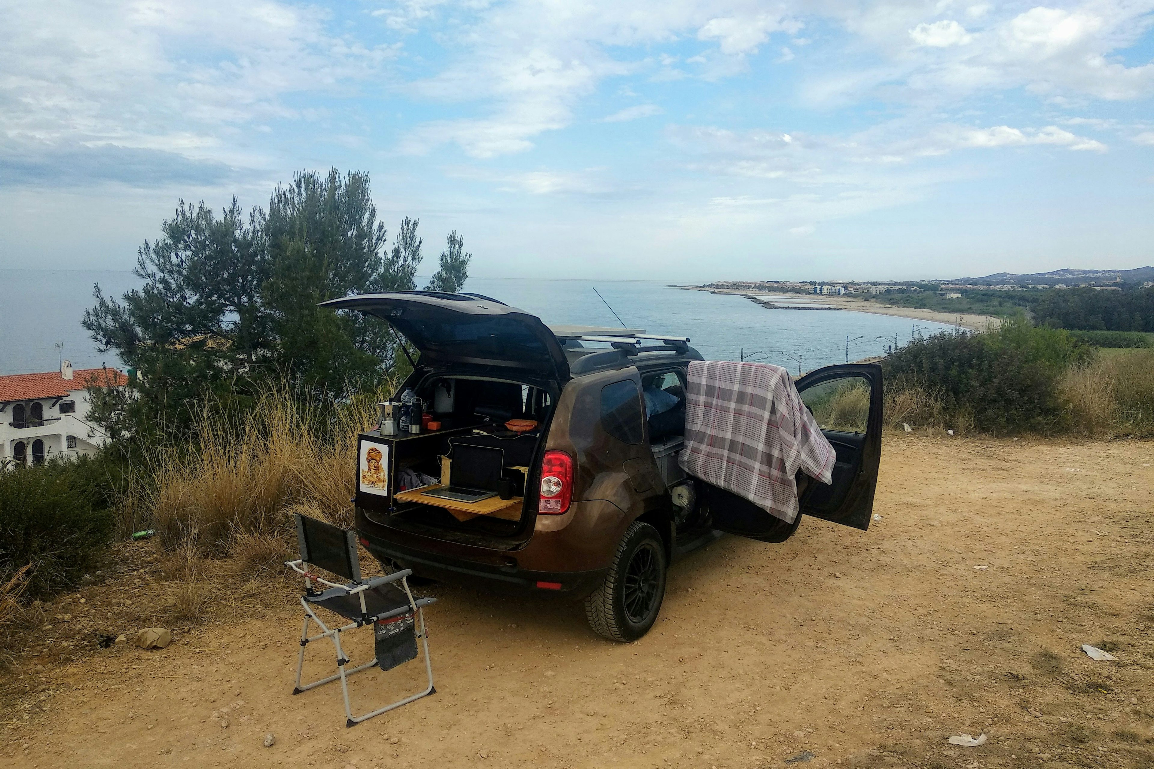 office overlooking the sea in Spain