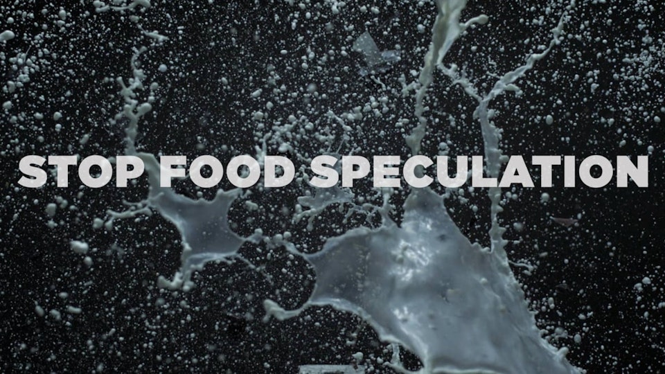 STOP Food Speculation