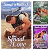 Editorial - Sandra Bullock movies reimagined as romance novel covers for Entertainment Weekly. AD: Anne Latini.