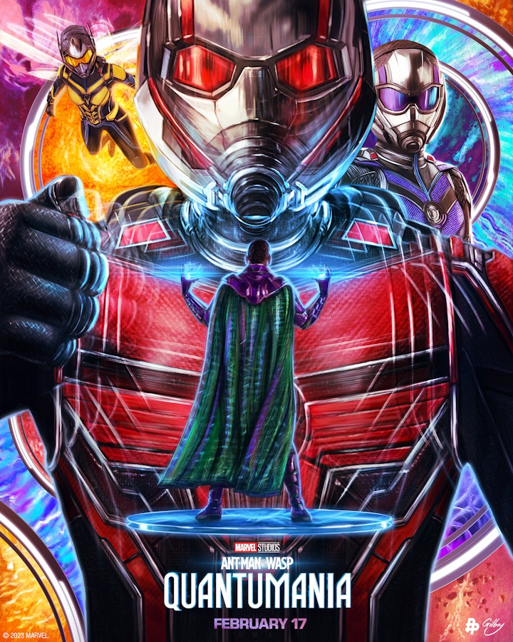 Marvel - Commissioned by Marvel Studios (via The Poster Posse) for the social media promotion of Ant-Man and the Wasp: Quantumania leading up to the theatrical release on social media.