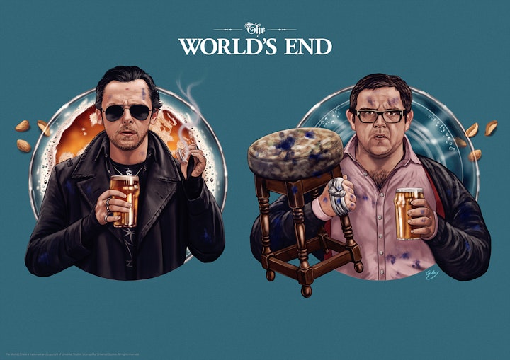 Licensed Prints - The World's End (licensed by Universal Studios and produced in collaboration with Fanattik).