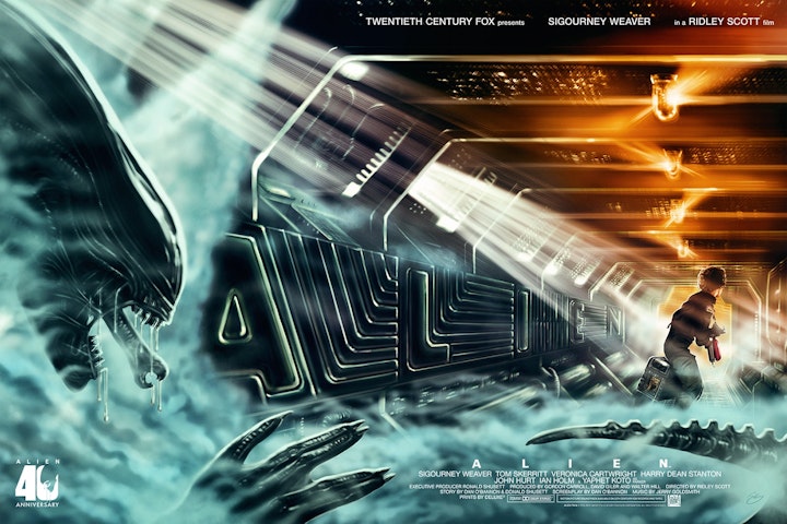 Licensed Prints - Alien (licensed by 20th Century Fox and produced in collaboration with Fanattik).