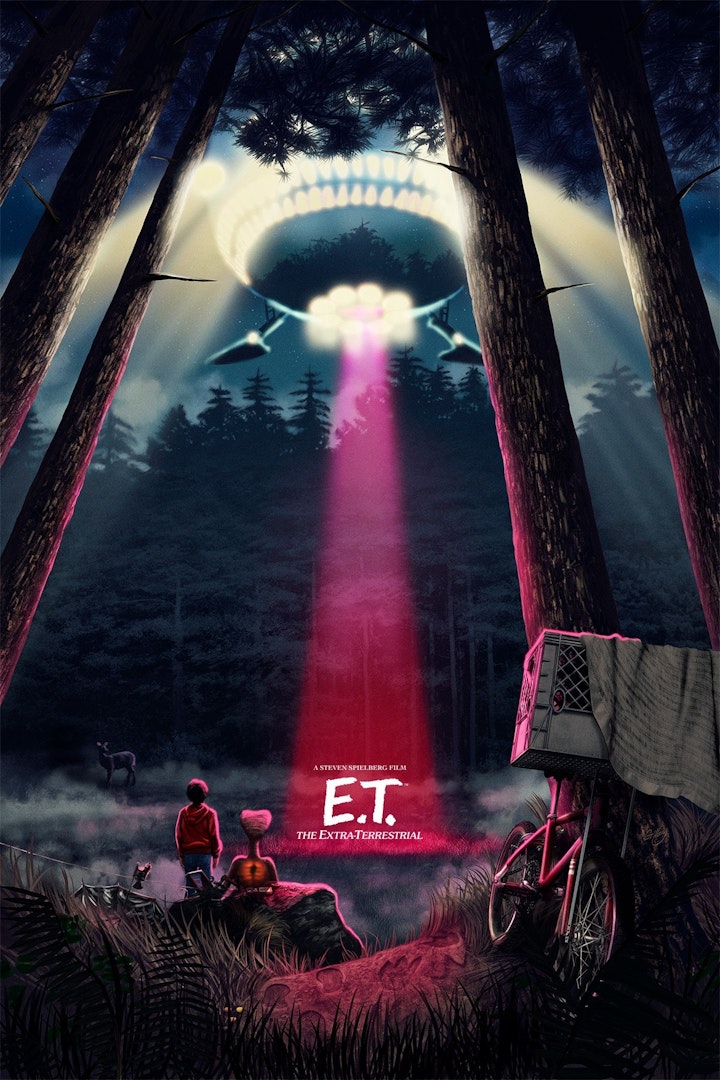 Licensed Prints - E.T. The Extra Terrestrial (licensed by Universal Studios and produced in collaboration with Fanattik).