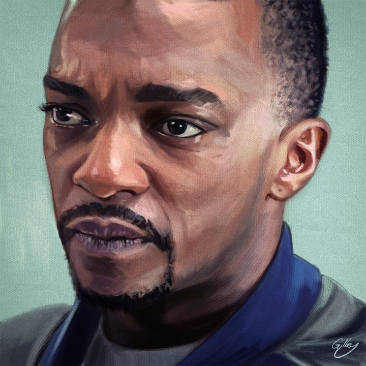 Personal work - Anthony Mackie as Sam Wilson from The Falcon and the Winter Soldier.