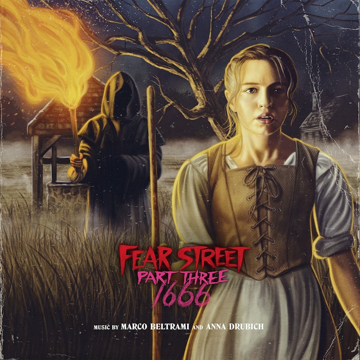 Music and Podcasts - Cover art for Netflix's Fear Street: Part Three – 1666 official soundtrack, with Waxwork Records.