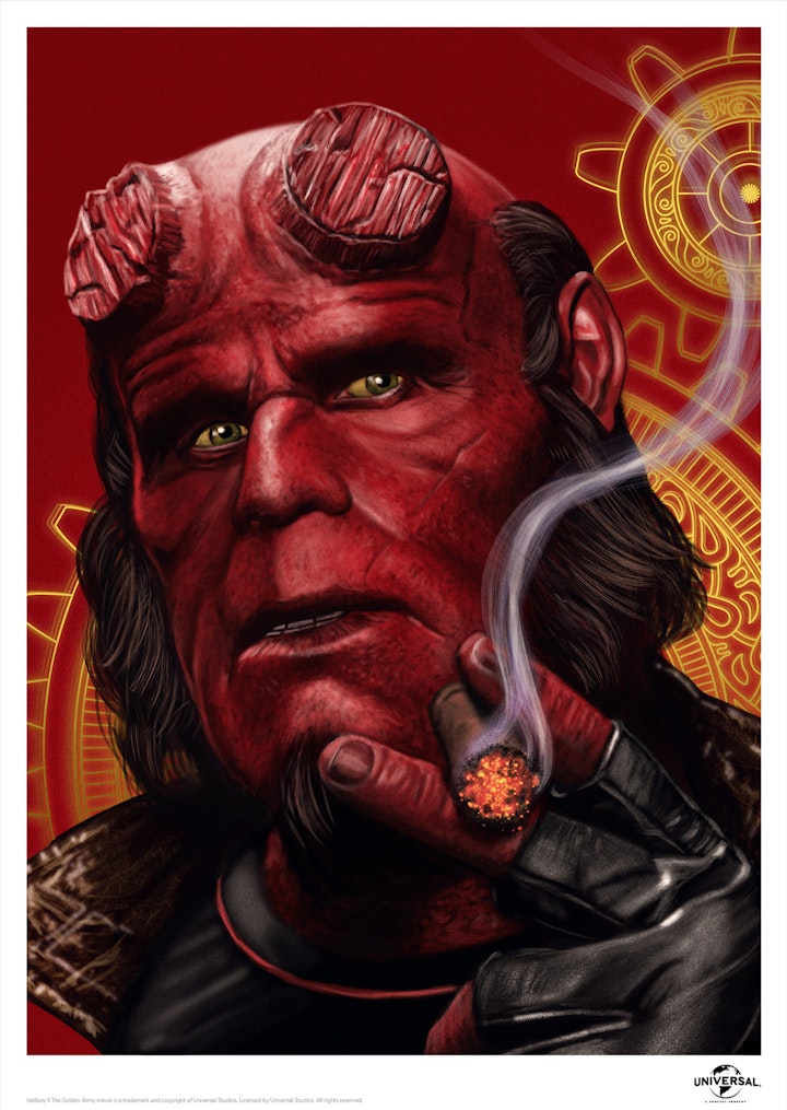 Licensed Prints - Hellboy (licensed by Universal Studios and produced in collaboration with Fanattik).