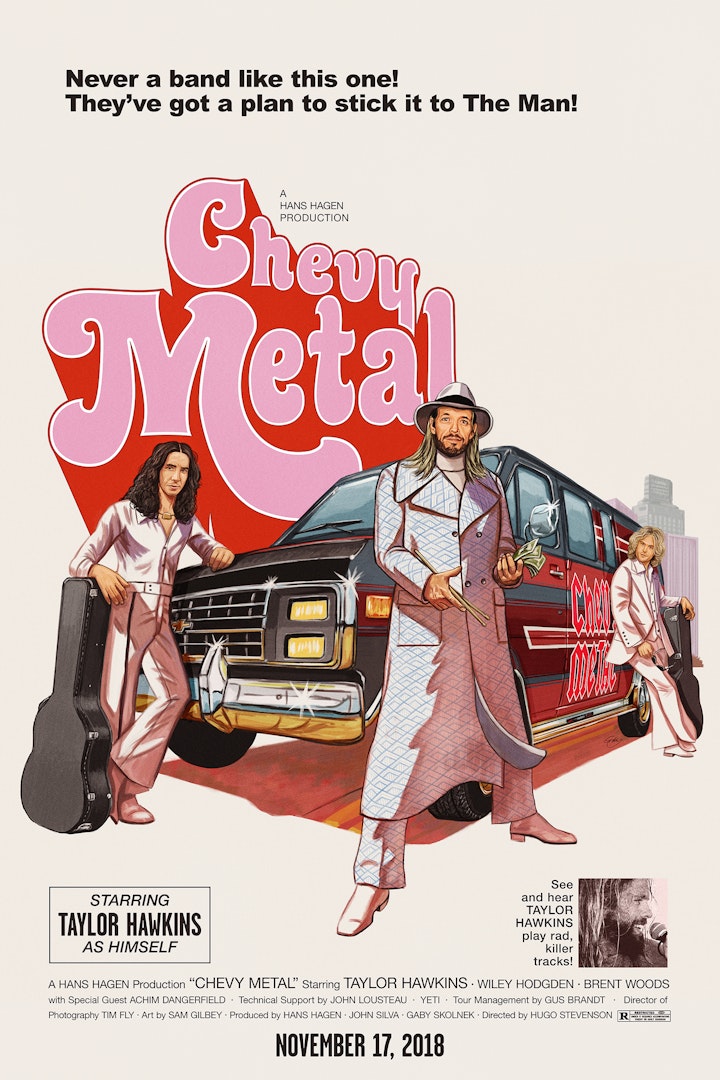 Music and Podcasts - Poster for Chevy Metal's headline gig at DesignerCon, Anaheim, November 2018