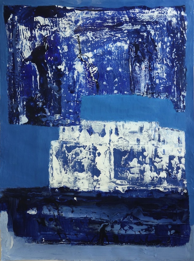 BEYOND BLUE. Acrylic on board 60x80cm