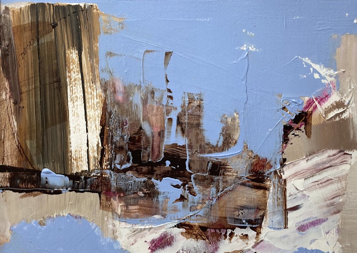 IMMATERIAL FORMS. Acrylic on board. 50x45cm