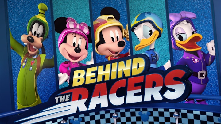 Behind Mickey's Roadster Racers Open