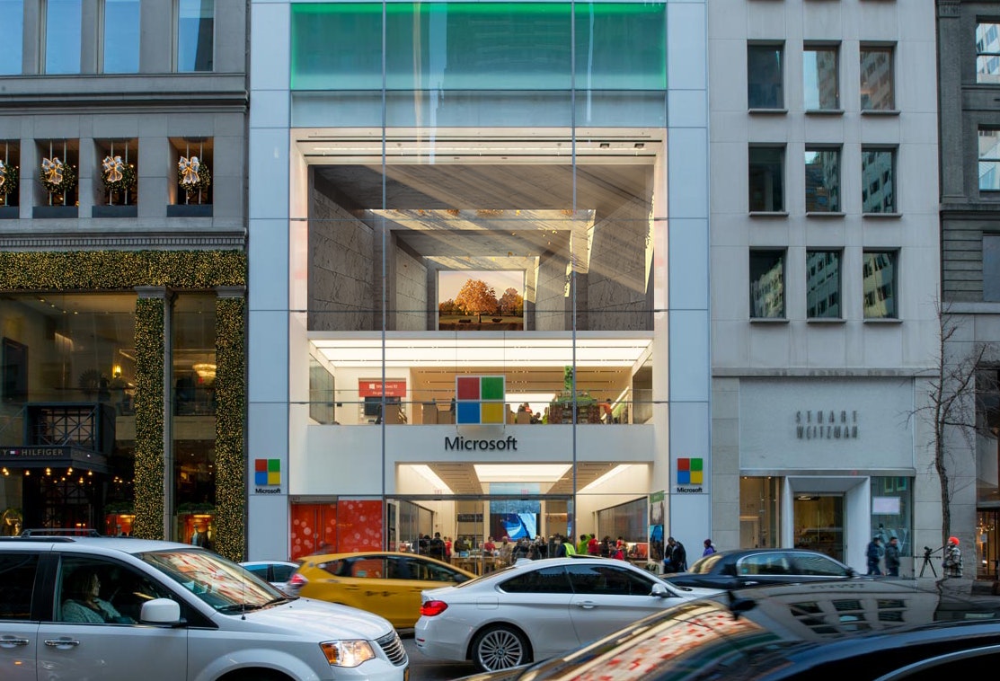 NYC Microsoft store Karl Rhainds Director