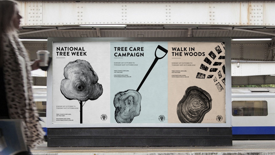 Tree Council, campaign design, illustration & print