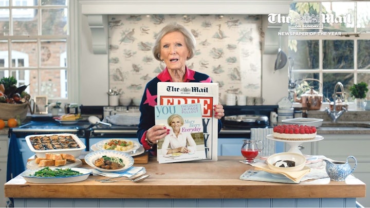 Mary Berry TV commercial ad - TVC for Daily Mail