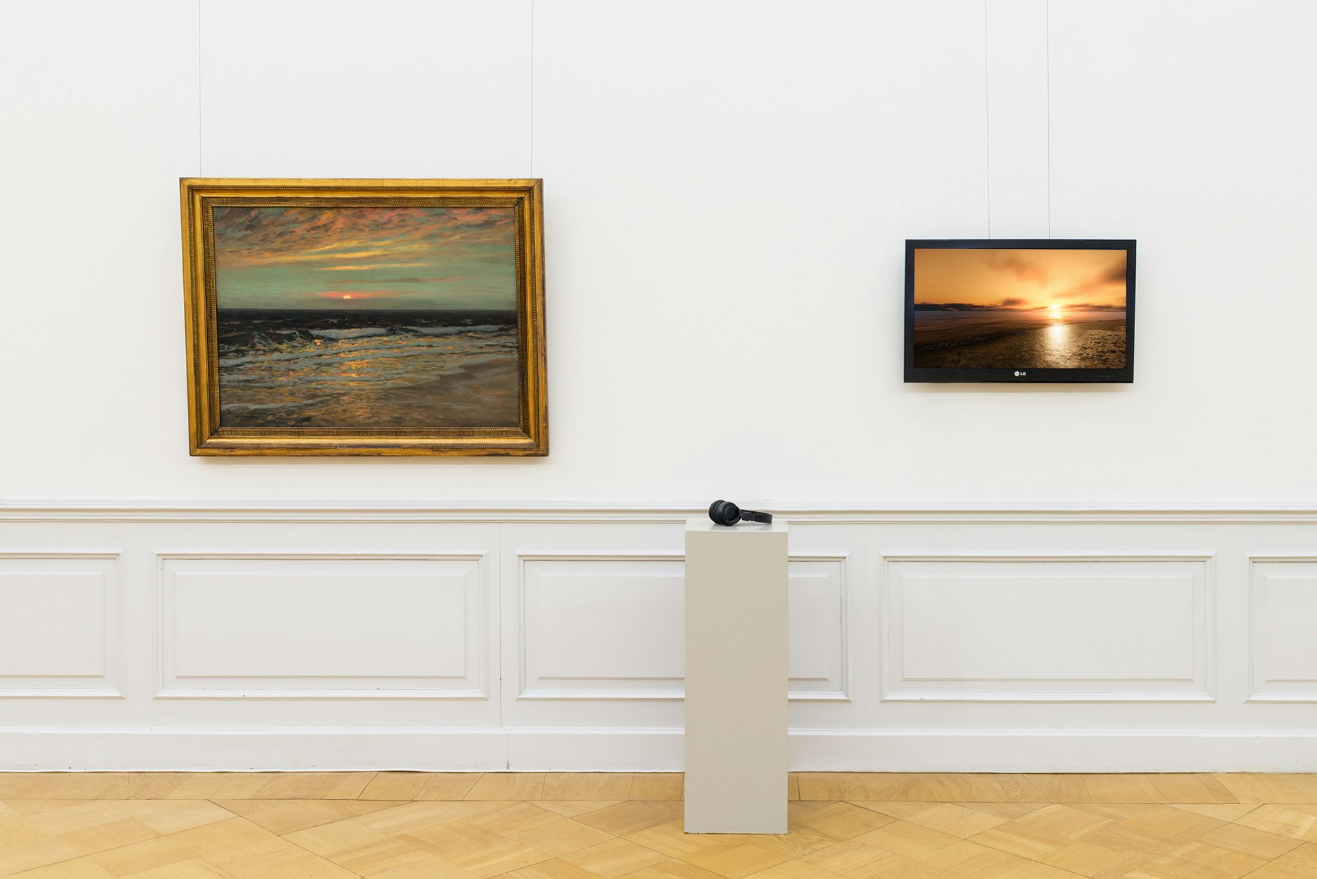 Sebastian Wanke, Sonnenuntergang an der Küste, Lindenau Sebastian Wanke, Sonnenuntergang an der Küste, Lindenau