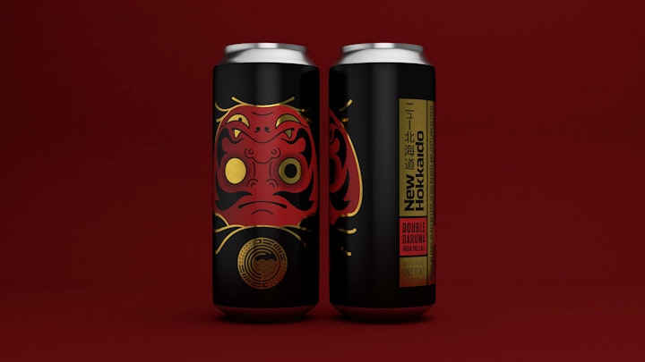 Emile the Illustrator - Double daruma 4 red