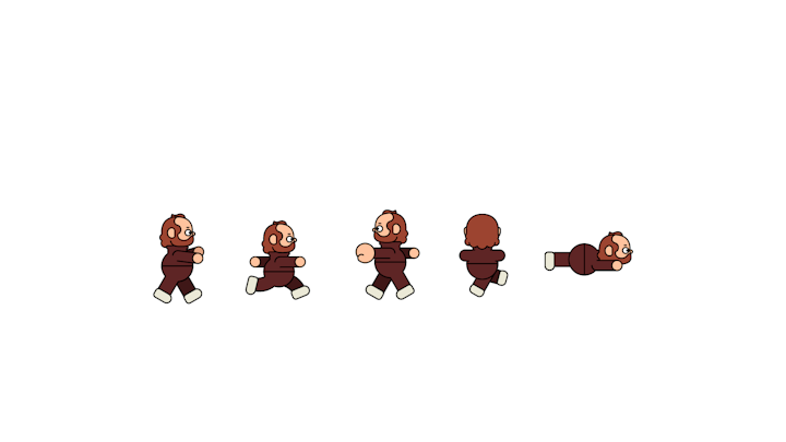Emile the Illustrator - character poses