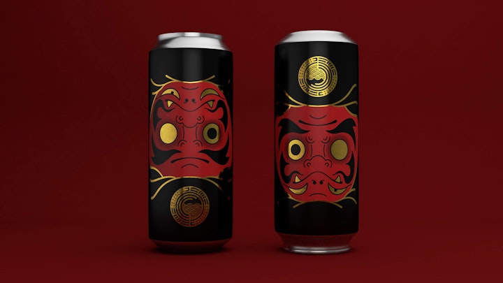 Emile the Illustrator - Double daruma 1 red