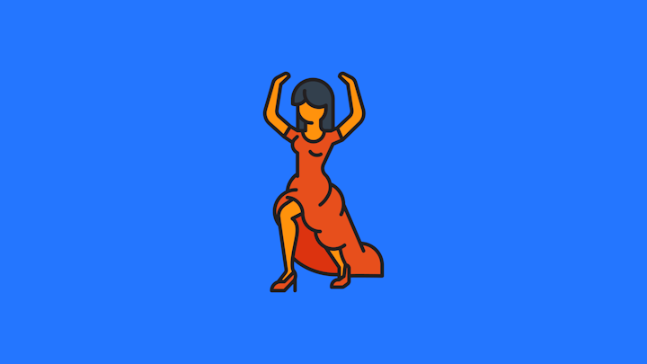 Emile - BW dancing woman