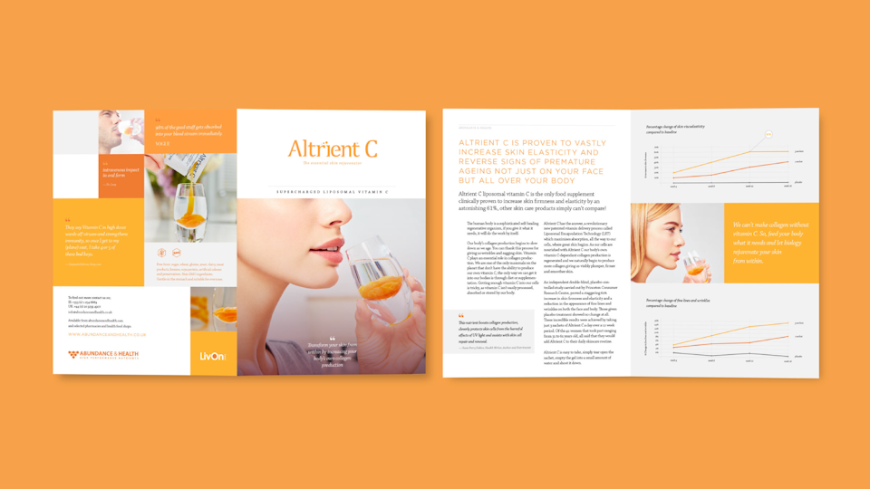 Abundance & Health - Altrient C A5 booklet / Designers: Jason Tse, David Davies