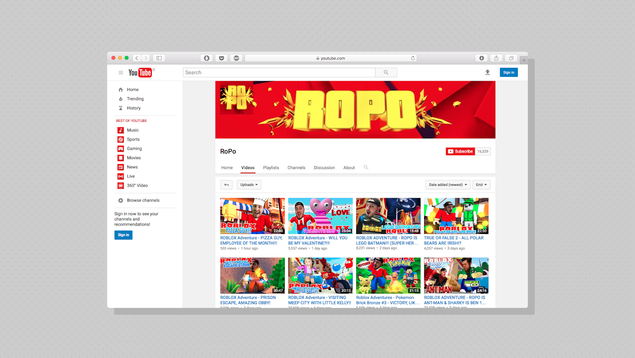 Ropo Youtube Ident Deividas Dvylaitis