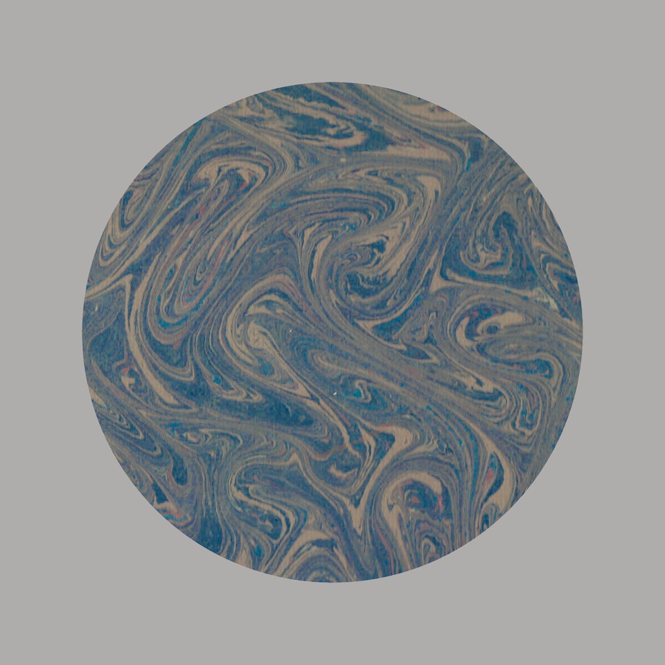 Clūds - Photo composite of scanned Handel Library marbled endpapers.