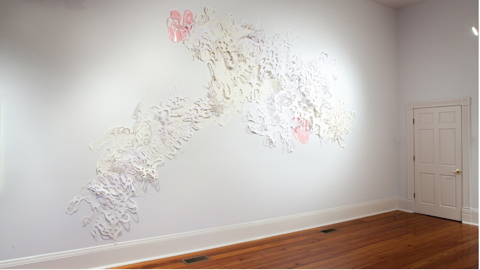 site specific - hand cut paper & vinyl
