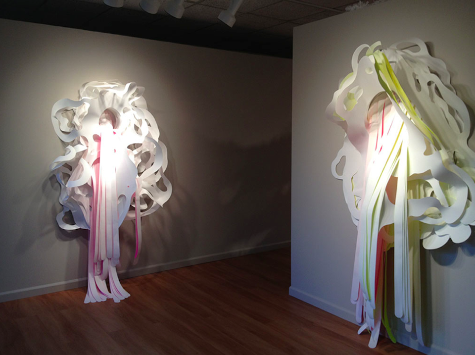 site specific - hand cut paper & acrylic