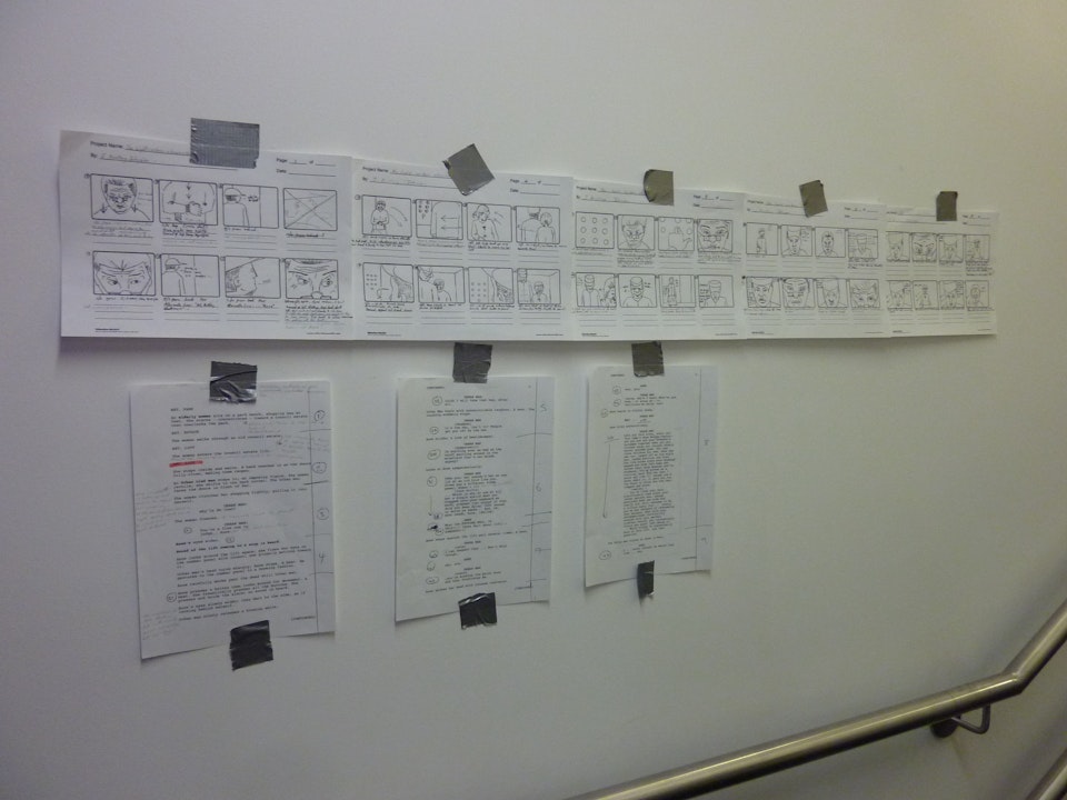 Production: The Light; Urban Chronicles, episode 1 - Day 1: storyboards plus script.