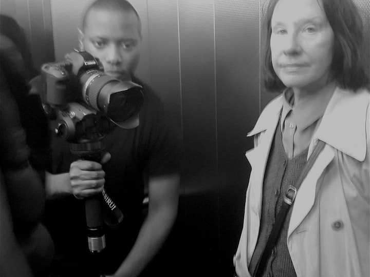 Production: The Light; Urban Chronicles, episode 1 - DP Courtney Andrews and Lead Lin Clifton caught in a between takes.