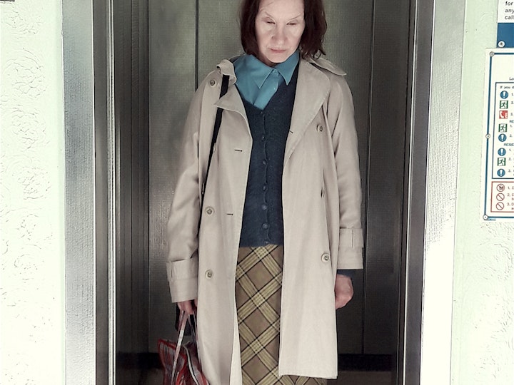 Production: The Light; Urban Chronicles, episode 1 - Day 2: Lin Clifton deep in a scene as Anne.