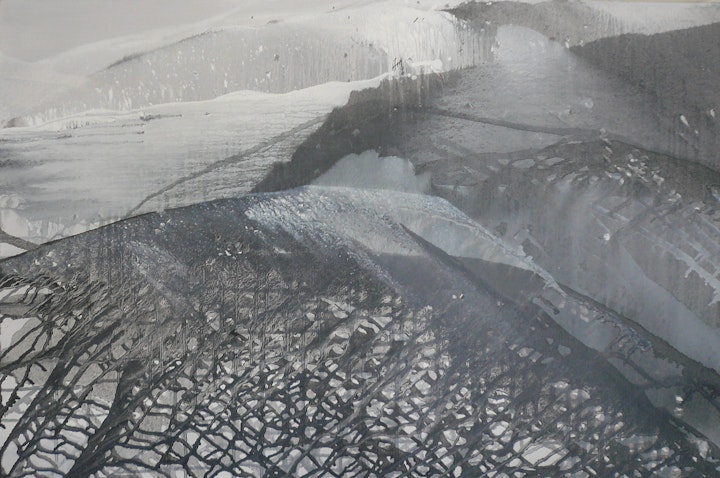 Ruth Hamill, Double Black Diamond, 2010, oil on canvas, 20x30 inches