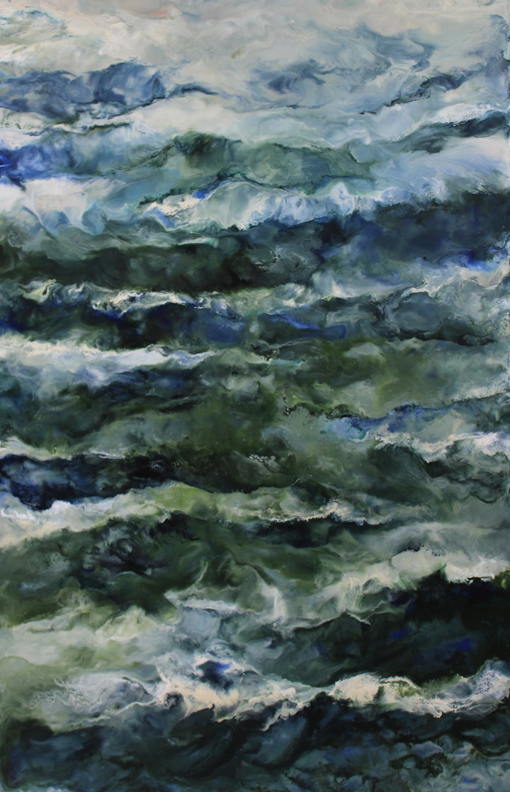 Complexities, Ruth Hamill, encaustic on canvas, 60x40