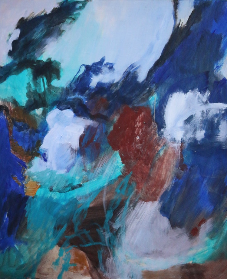 Strandliv - Strandliv
Disse to bildene ble malt i januar 2014 i Munkefjord ved Kirkenes.
De er begge malt med egg - olje tempera og har format 130 cm x 97 cm.
De var stillt ut i Galleri ArtikA i Kirkenes.