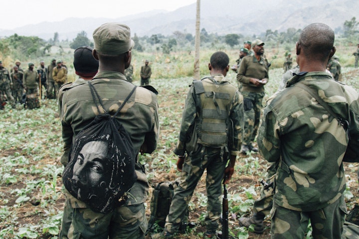 FARDC soldiers about to enter a FDLR controlled area in Virunga National Park.