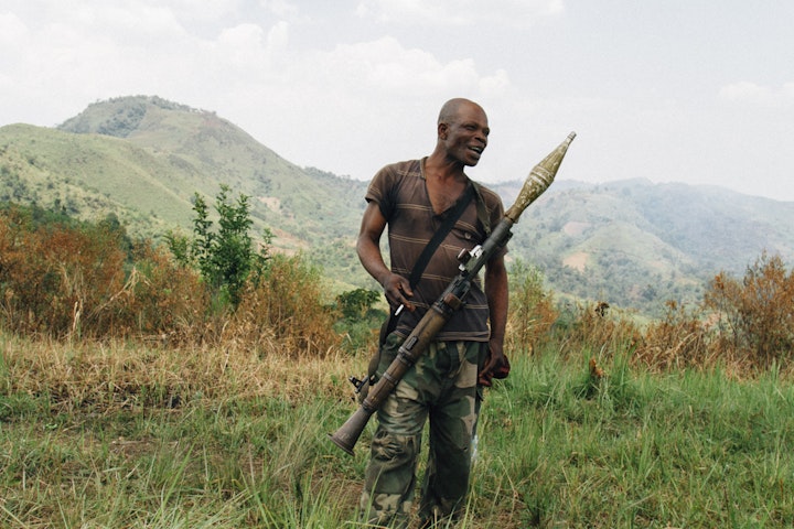 A FARDC soldier. Tongo, North Kivu.