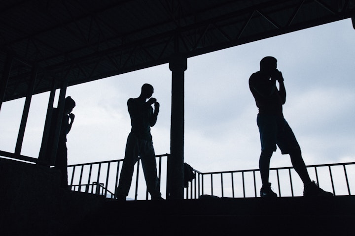 Boxe training. Goma.