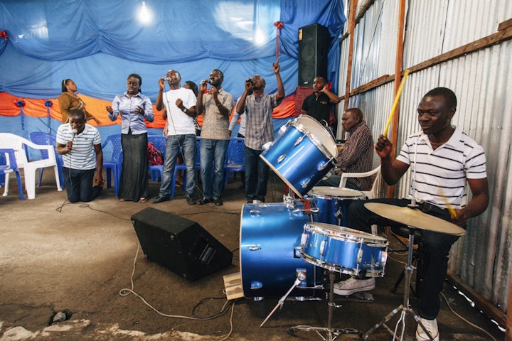 Sunday mass in Goma.